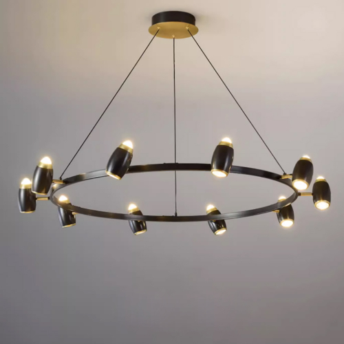 Brass Ping Chandelier