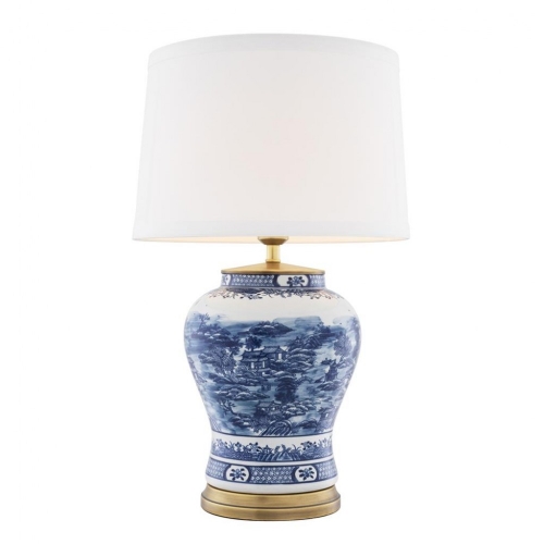 Лампа настольная Chinese Blue 112085