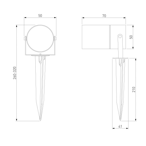 Elektrostandard 043 FL LED черный