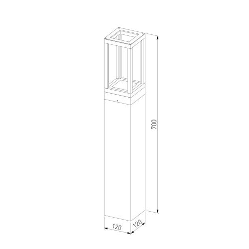 Elektrostandard 1529 TECHNO LED серый
