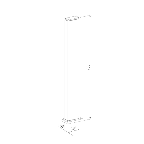 Elektrostandard 1538 TECHNO LED серый