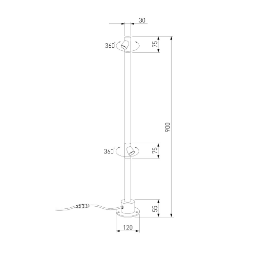 Elektrostandard 35175/F черный