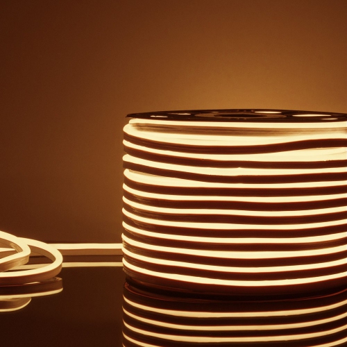 Elektrostandard Гибкий неон 220V 9,6W 120Led 2835 IP67 односторонний теплый белый, 50 м