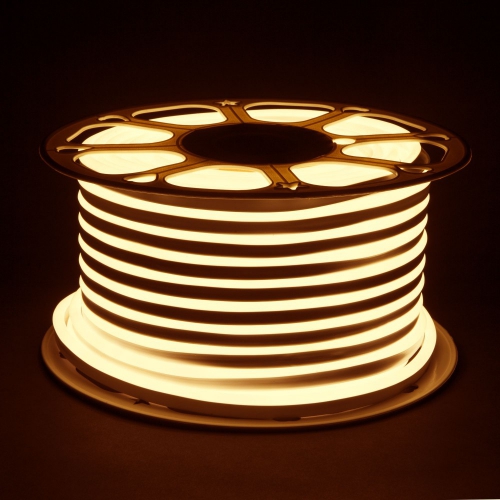 Elektrostandard Гибкий неон 220V 9,6W 120Led 2835 IP67 односторонний теплый белый, 50 м