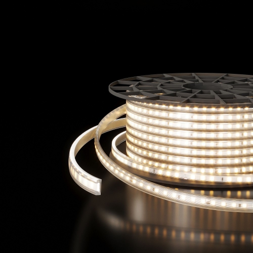 Elektrostandard Лента светодиодная 220V 18W 180Led 2835 двухрядная IP65 дневной белый, 50 м