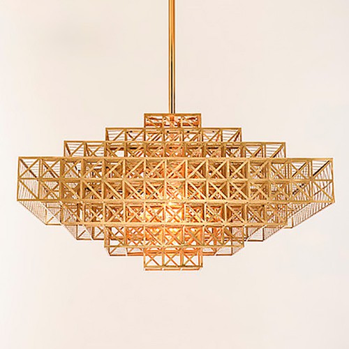 Дизайнерский светильник Gold Cage Sea Chandelier