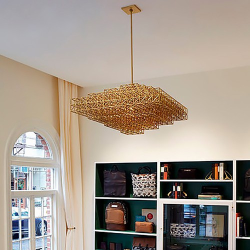 Gold Cage Sea Chandelier