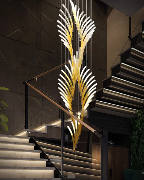 Gold Veer Chandelier