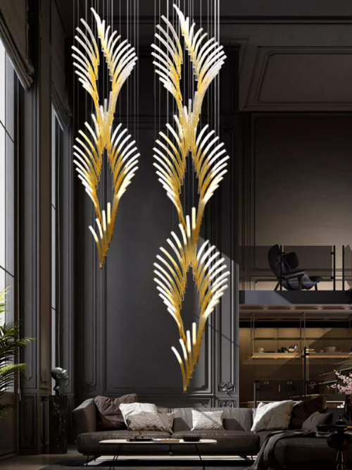 Gold Veer Chandelier