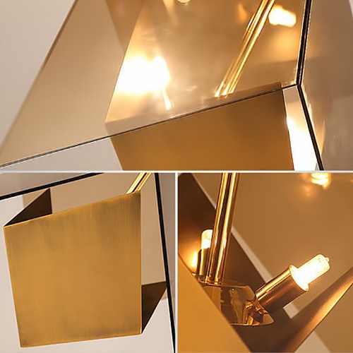 Golden Cube Chandelier