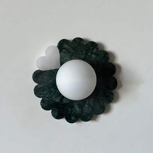 Green Flower marble