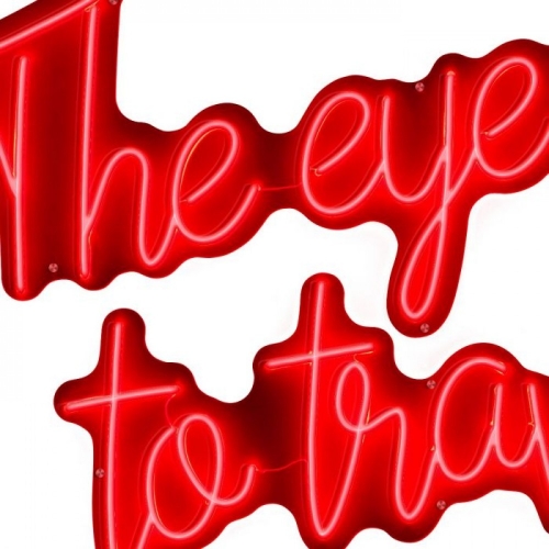 Led Text The Eye Has To Travel 113661