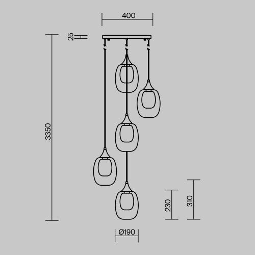 Maytoni MOD016PL-05BS