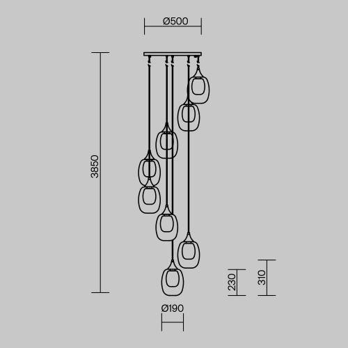 Maytoni MOD016PL-08BS1