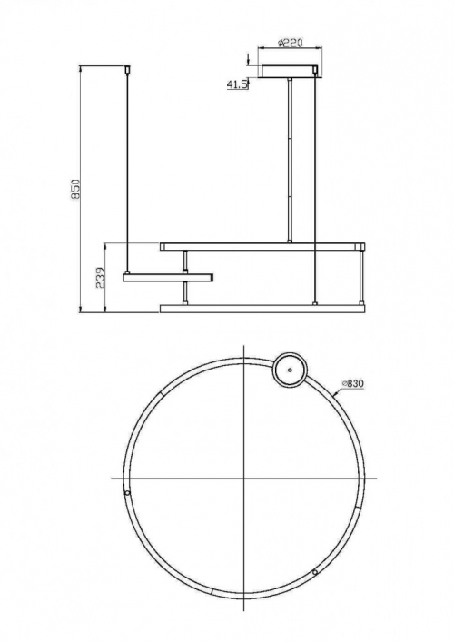 Maytoni MOD016PL-L52BK