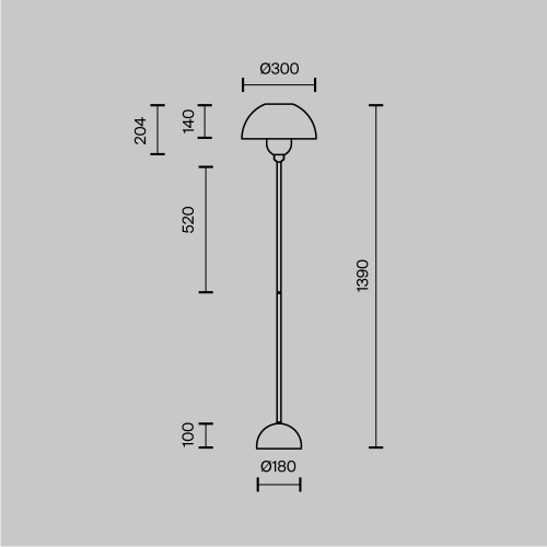 Maytoni MOD177FL-01B