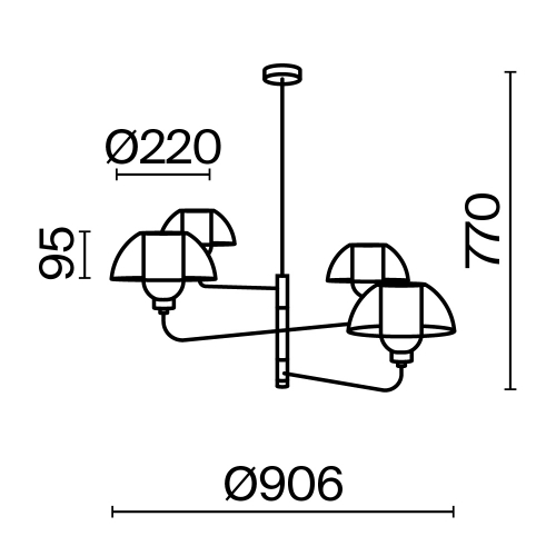 Maytoni MOD177PL-04B