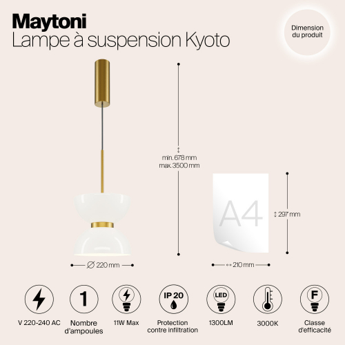 Maytoni MOD178PL-L11G3K