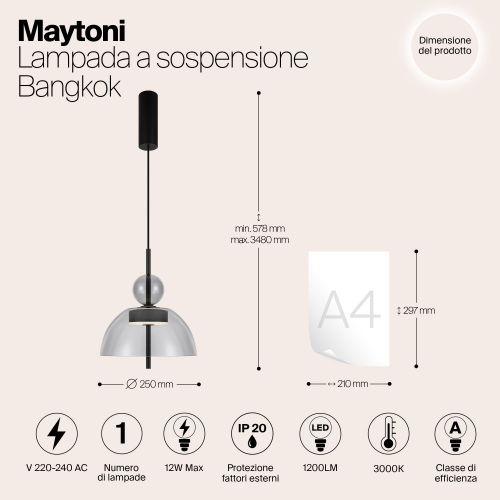 Maytoni MOD185PL-L11B3K1