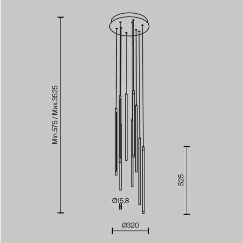 Maytoni MOD236PL-L54BS3K