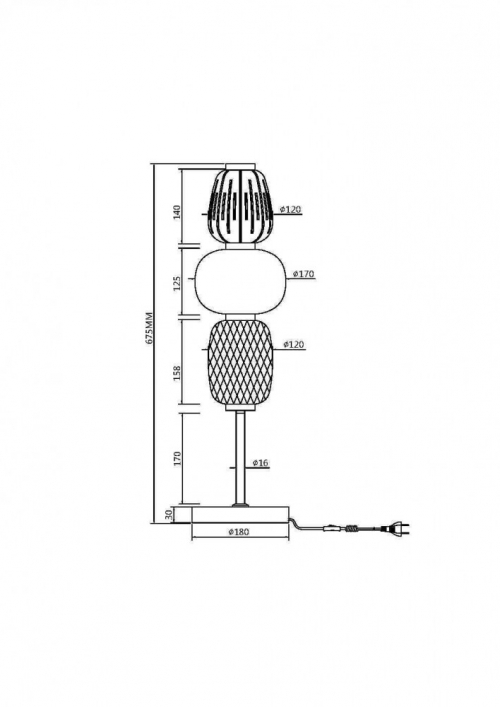 Maytoni MOD267TL-L28CH3K