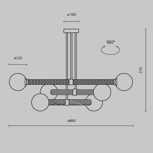 Maytoni MOD287PL-06BS