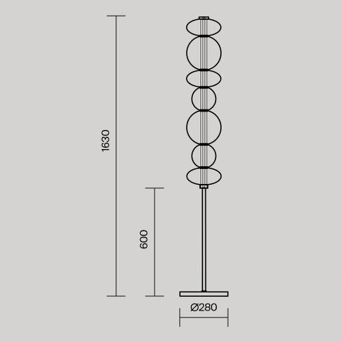 Maytoni MOD307FL-L40B3K