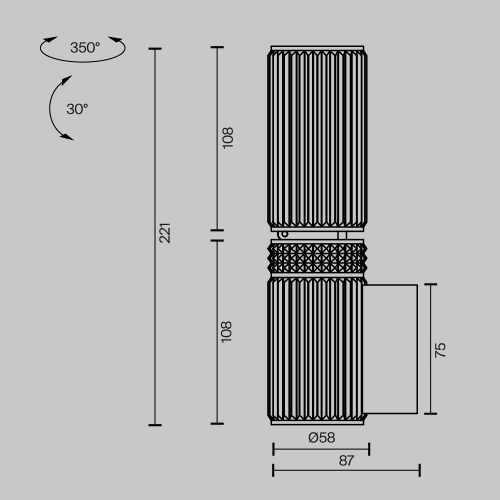 Maytoni MOD475WL-02B