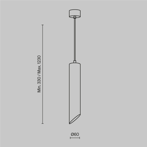 Maytoni P044PL-01-30GU10-B