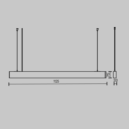 Maytoni P051PL-36W2.7-6K-B