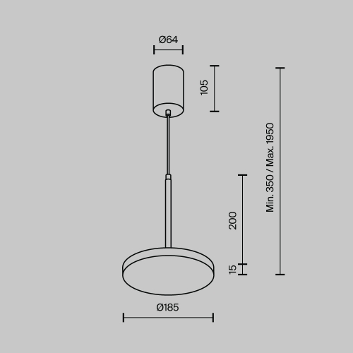 Maytoni P076PL-L12W4K-BS