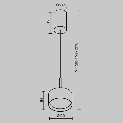 Maytoni P102PL-12W4K-W