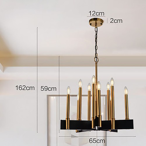 New Gold Step Chandelier