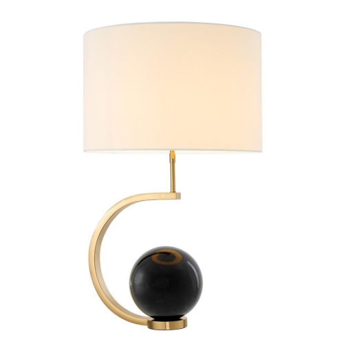 Лампа настольная Table Lamp Luigi Gold Finish Incl White Shade 111037
