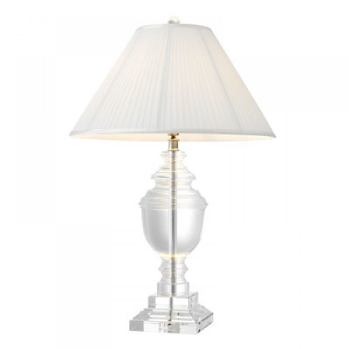 Лампа настольная Table Lamp Noble Crystal Incl. White Shade 107225