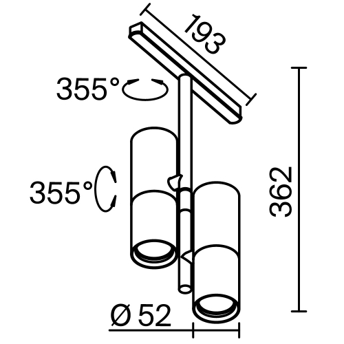Technical TR005-2-2X12W3K-BW