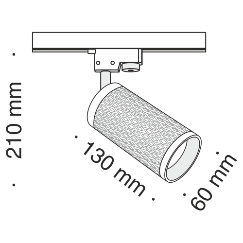 Трековый светильник Technical TR011-1-GU10-G